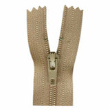 Fermeture à glissière tout usage à bout fermé 20cm (8″) - Beige pâle  - 0020573