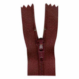 Fermeture à glissière tout usage à bout fermé 35cm (14″)  Rouge bordeaux - 0035527