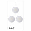 Bouton à 4 trous rond blanc - 18mm (3⁄4″) - 3 unités - Elan