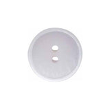Bouton à 2 trous rond blanc cassé- 25mm (1″) - 2 unités - Elan  050069C