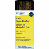 Ruban en dentelle à bord 18mm x 2.75m brun - 2064785