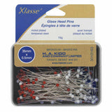 Épingles à tête de verre KLASSE´ rouge/blanc 175mcx - 35mm (13⁄8″)  3010163