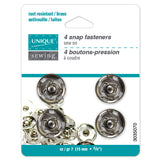 Boutons-pression à coudre nickel no 7 / 15mm (5⁄8″) - 4 paires  3035070