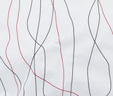 Morocco Blues , Popeline BLANC lignes rouge marine 4301302