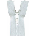 Fermeture à glissière vêtements sport séparable un sens 55cm (22″) Blanc  6055501