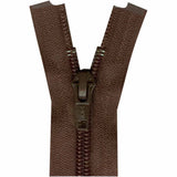 Fermeture à glissière vêtements sport séparable un sens 55cm (22″) Brun septembre 6055570