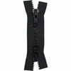Fermeture à glissière pour les vêtements de sport double curseur séparable 55cm (22″) - noir - 6555580