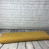 Vintage tricot rayé ocre et blanc cassé- 99250006