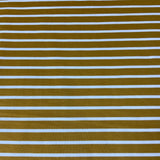 Vintage tricot rayé ocre et blanc cassé- 99250006