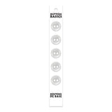 Boutons 2 trous 14 mm. Blanc - Button Basics  BB4203G