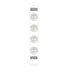 Boutons 2 trous 18 mm. Blanc - Button Basics  BB4204G
