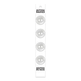 Boutons 2 trous 18 mm. Blanc - Button Basics  BB4204G