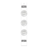 Boutons 2 trous 22 mm. Blanc - Button Basics  BB4205G