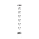 Boutons 4 trous  12 mm. Blanc - Button Basics  BB4214G