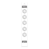 Boutons 2 trous 14 mm. nacre avec étoile- Button Basics  BB4218G