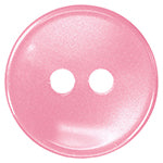 Boutons BASICS 2 trous 14 mm (1/2'')  Rose - 5 unités  BB4286G
