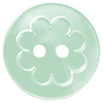 Boutons BASICS 2 trous 15 mm (5/8'')  Vert - 4 unités  BB4291g