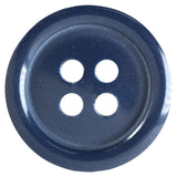 Boutons 4 trous 15 mm. Bleu marin - Button Basics  BB4325G