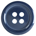 Boutons 4 trous 20 mm. Bleu marin - Button Basics  BB4326G