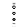 Boutons 4 trous 20 mm. Noir - Button Basics BB4381G
