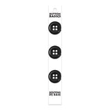 Boutons 4 trous 20 mm. Noir - Button Basics BB4381G