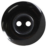 Boutons Basics 2 trous 15 mm  5/8po Noir 4 unités BB4388G