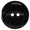 Boutons 2 trous 14 mm. Noir  - Button Basics  BB4390G