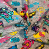 Jersey coton / elasthanne chien graffiti - 2270016TR
