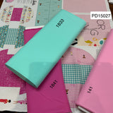 Panneau non cousu pour fabriquer sacs 100% coton avec dessins poupée rose et turquoise ( Riley Blake ) Dpj2705