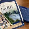 100% coton panneau de 4 images pour coussin chalet ( wake at the lake ) PPD14896