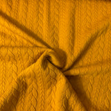 Torsadé matelassé vertical jaune or (cable fable) 42518ja