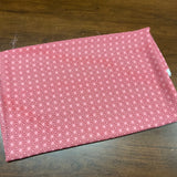 Coupon 3,5m de long x 58cm de large Challi polyester motifs couleur Rose sauvage (vendu tel quel)