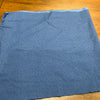 Coupon 39cm  100% coton popeline fleurs fond bleu  (vendu tel quel)