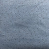 Coupon 39cm  100% coton popeline fleurs fond bleu  (vendu tel quel)