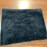 Coupon 51cm x 68cm peluche noir (vendu tel quel)