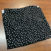 Coupon 58 cm rayonne pois blancs fond noir (vendu tel quel)