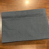 Coupon 75 cm 100% coton pois blancs fond gris (vendu tel quel)