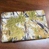 Coupon 58cm jersey brossé feuilles camouflage (vendu tel quel)