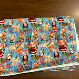 Coupon 1m jersey coton \ elasthanne noël (vendu tel quel)