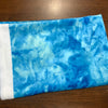 Coupon 96cm coton minky bleu (vendu tel quel)