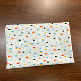Coupon 55cm coton points couleur (vendu tel quel)