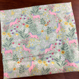 Coupon 80cm flanelle licorne (vendu tel quel)