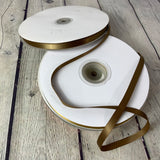 Ruban satin double face brun doré 9mm (3/8'') 090852