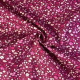 100% coton LIBERTY mini fleurs roses fond bourgogne ( botanical jewel  ) 01666820A