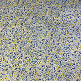 100% coton LIBERTY fleurs bleues limes fond blanc ( coastal walk  ) 01666471