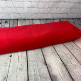 Polar  fleece anti-peluche uni rouge - 49575