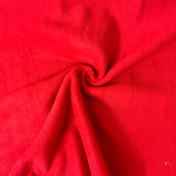 Polar  fleece anti-peluche uni rouge - 49575