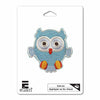 Appliqué HIBOU bleu 65mm - Elan UM6053G