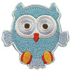 Appliqué HIBOU bleu 65mm - Elan UM6053G