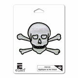 Appliqué crâne argent 75mm - Elan UM6284B